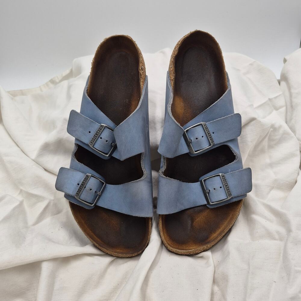 Birkenstock Arizona oiled Leather Blue Men's SZ EU 44 US 11-11.5